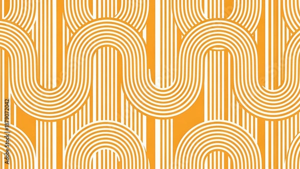 Obraz Interlocking arcs pattern