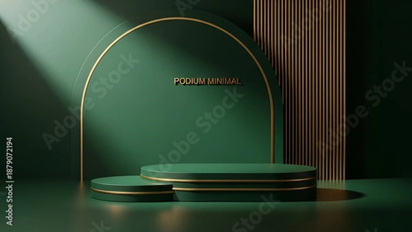 Obraz Minimalist podium display