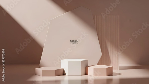 Obraz Minimalist podium display