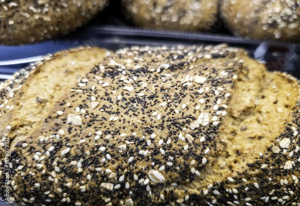 Obraz Artisan bread in a bakery