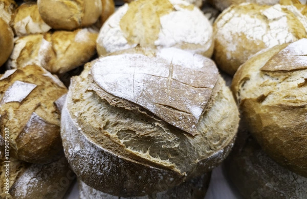 Obraz Artisan bread in a bakery