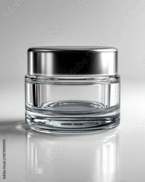 Obraz Empty Glass Cream Jar