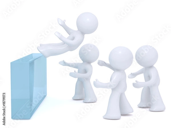 Obraz Falling intro safe hands-corporate games