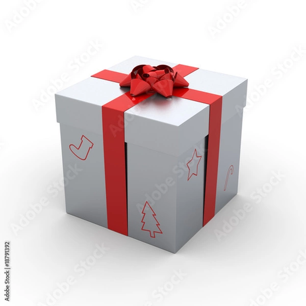 Obraz Metallic Christmas Gift