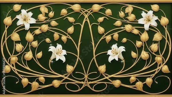 Obraz abstract floral background