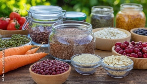 Obraz Assorted Seeds and Grains.