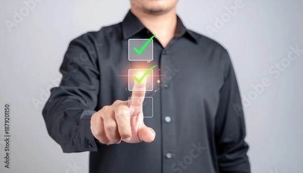 Obraz Checkbox Selection Touch.