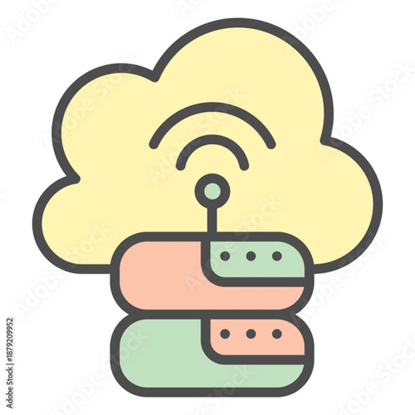 Obraz Cloud storage illustration