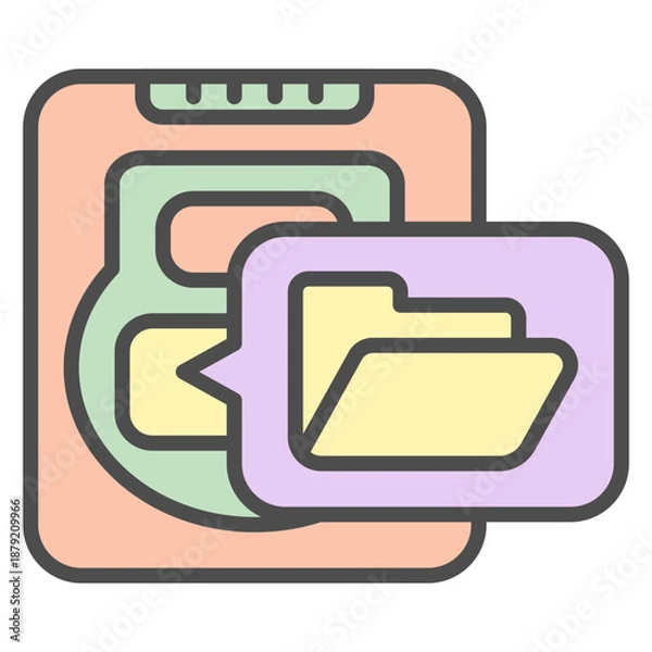 Obraz Harddisk illustration