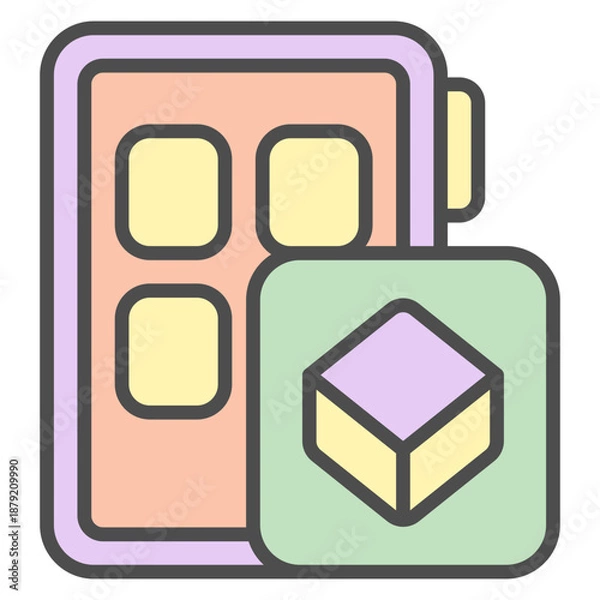 Obraz Mobile app illustration