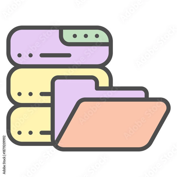 Obraz Server illustration