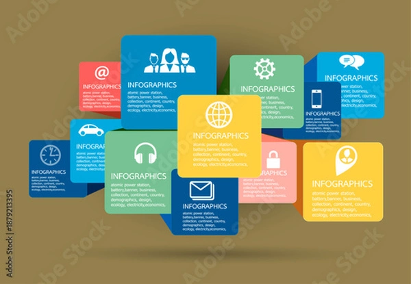 Obraz Infographic Design Template