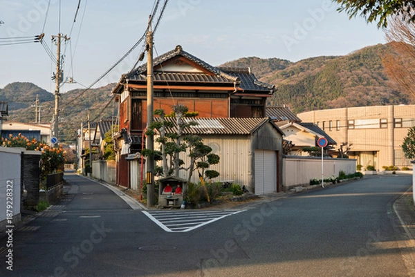 Obraz 二股道とお地蔵様