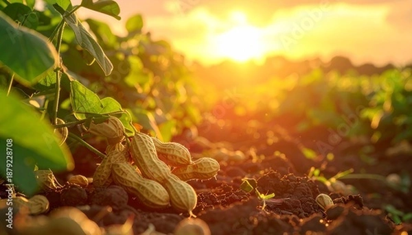 Obraz Peanut (groundnut) plantation