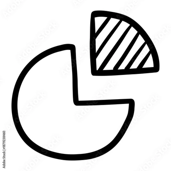 Fototapeta Analytics hand drawn icon