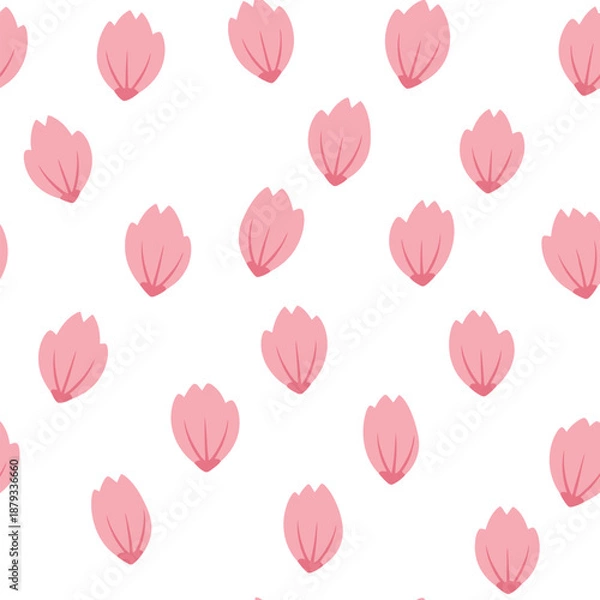 Obraz Repeating Sakura Petals Background