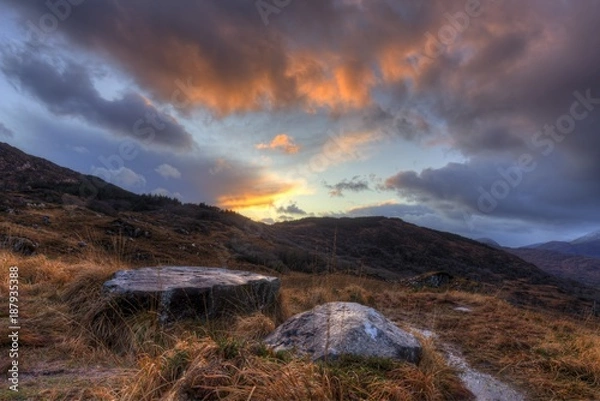 Fototapeta Mountain Sunset