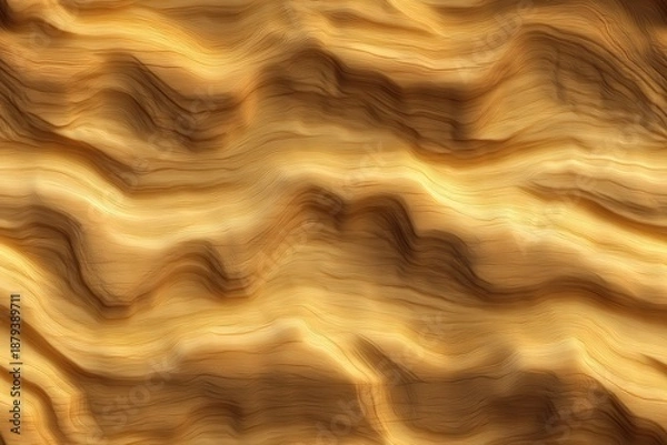 Obraz Abstract pattern of undulating golden textures. Seamless pattern.