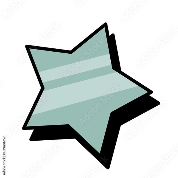 Obraz Abstract Star Shape with Stripes