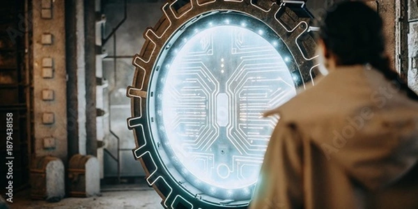 Fototapeta abstract technology background