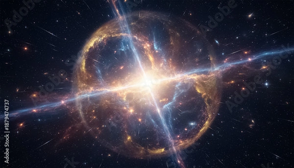 Obraz ビッグバンが発生した瞬間をとてもきれいに再現した宇宙