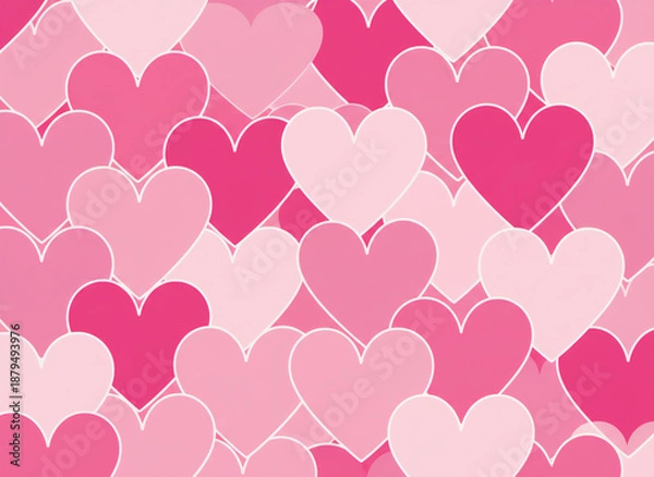 Obraz hearts background