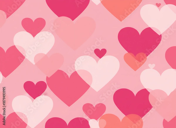 Obraz hearts background
