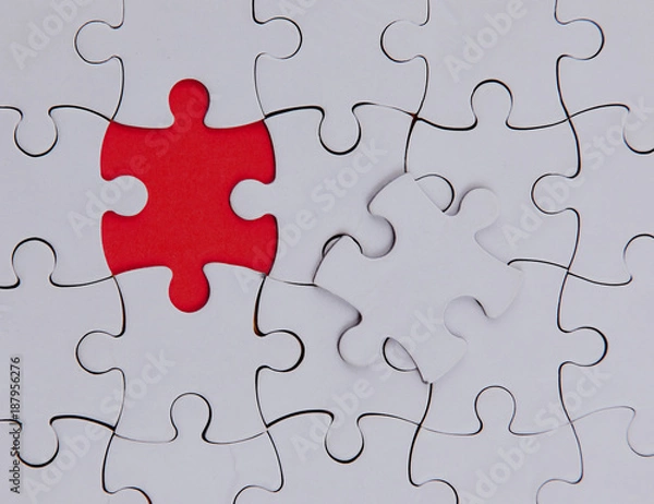 Fototapeta There is no one element , blank, puzzle.