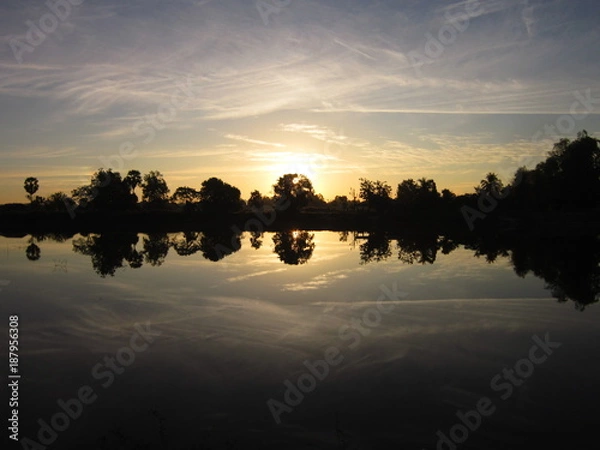 Obraz Calm patterned sunset