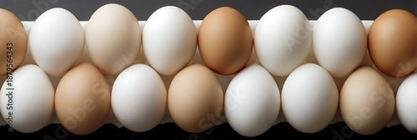 Obraz eggs on a white background