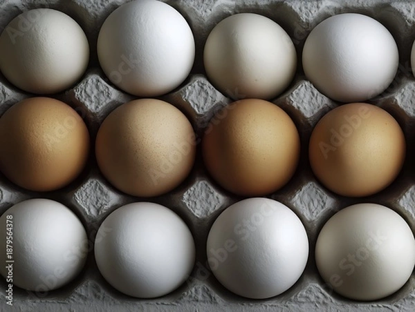 Obraz eggs in carton