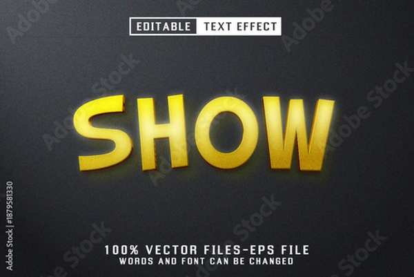 Obraz Show 3d Text - Editable Text Effect