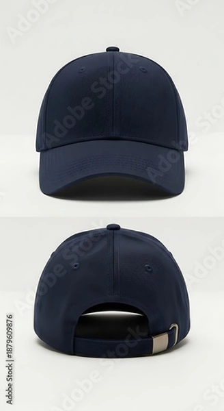 Obraz Navy Blue Cap Mockup.