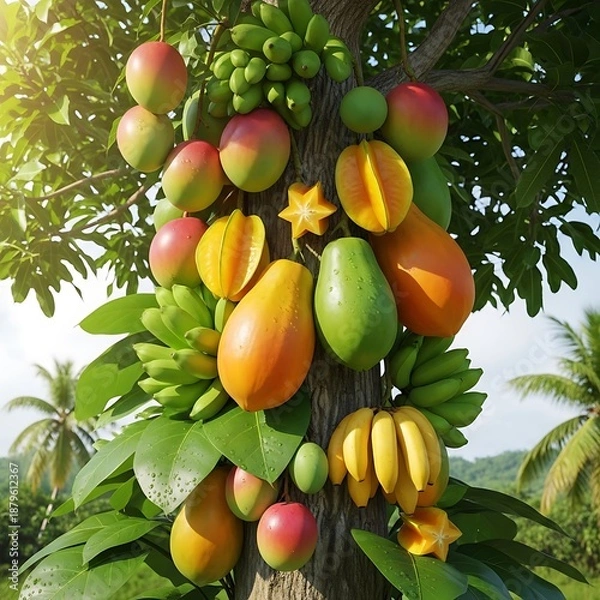 Obraz Tropical Fruit Tree.