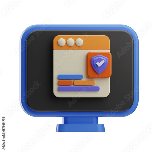 Fototapeta Web Security Verification Icon