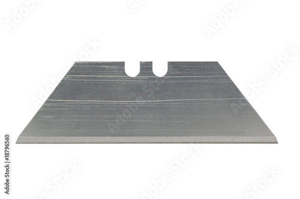 Obraz Razor blade on white with clipping path