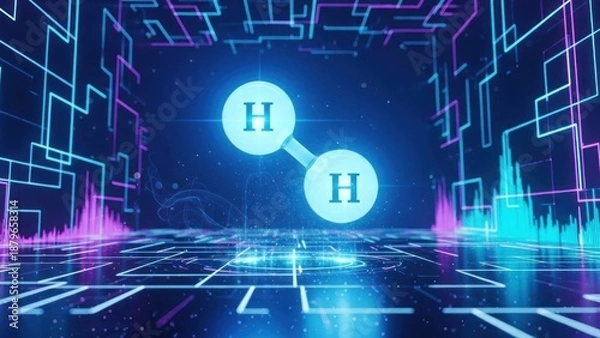 Fototapeta abstract technology background