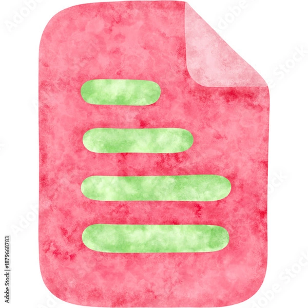 Fototapeta Document red 