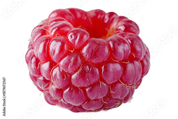 Fototapeta Red Raspberry isolated on transparent background