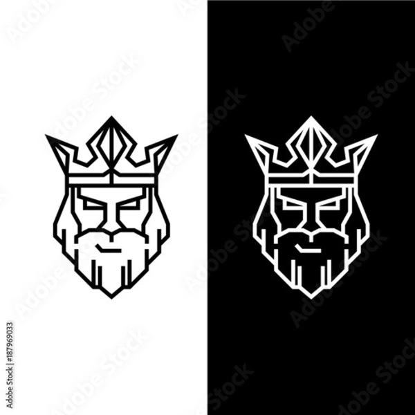 Obraz Black and White King