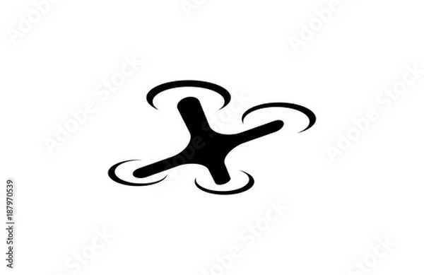 Fototapeta X Black Drone Logo