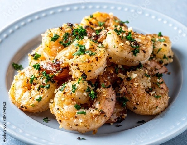 Obraz Salt & Pepper Shrimp — Authentic Crispy Texture
