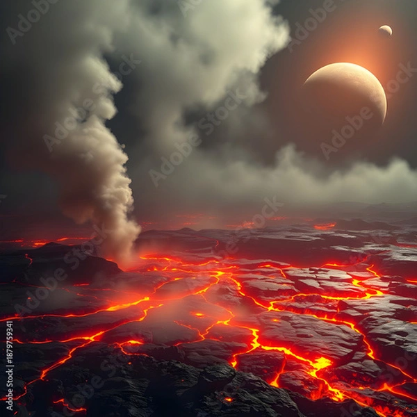 Obraz fire in the sky