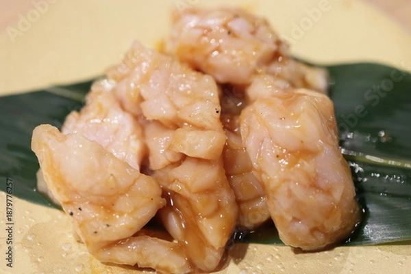 Fototapeta 黒毛和牛 上ミノ（ホルモン）