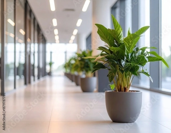 Obraz オフィス緑化の観葉植物