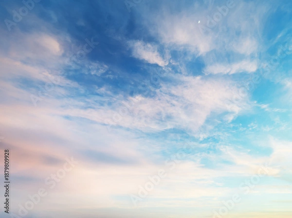 Obraz Sky background on sunset.