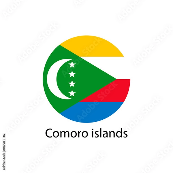 Fototapeta the flag of Comoro islands