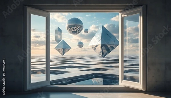 Fototapeta window in the window