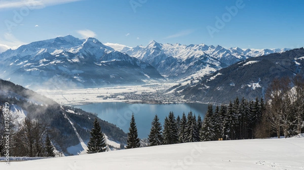 Fototapeta Blick auf Kitzsteinhorn