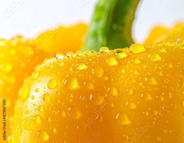 Obraz Fresh yellow pepper close up